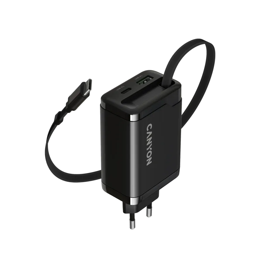 photo 1 - CANYON Адаптер питания OnCharge 65RC 3*USB/USB-C USB Тип A, USB Тип C, USB Тип C, 65 Вт