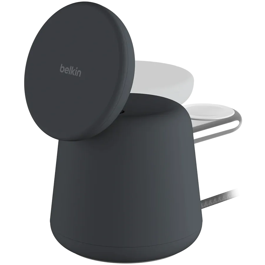 photo 1 - BELKIN BoostCharge Pro 2-in-1 Wireless Charger to USB Type C, 15 W, Charcoal