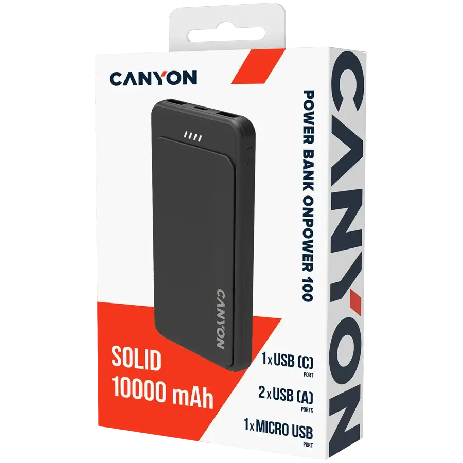 CANYON OnPower 100 Портативное зарядное устройство, Чёрный – photo 5