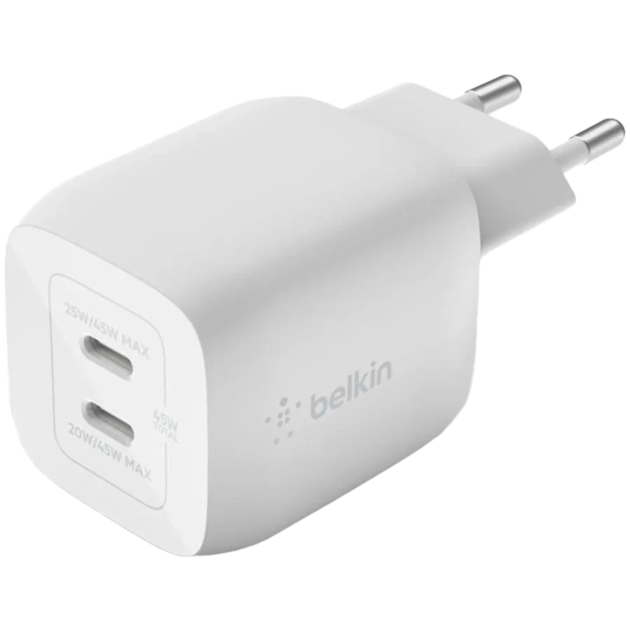 photo 3 - Power Adapter BELKIN 2*USB-C, 45 vatt