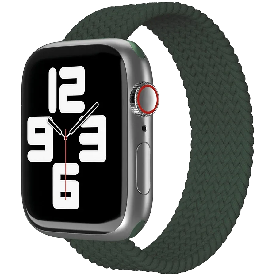 photo 1 - Ремешок VLP Woven из нейлона для Apple Watch 38/40/41 мм, Темно-зеленый