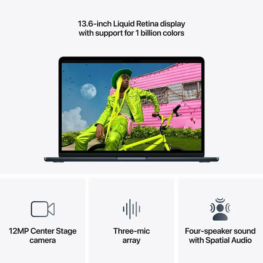 MacBook Air 13.6"  M5 (10C CPU/8C GPU), 16 ГБ, 512 ГБ, Тёмная ночь – photo 5