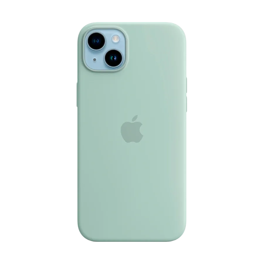photo - Silikon qoruyucu örtük Apple MagSafe ilə iPhone 14 Plus üçün, Succulent