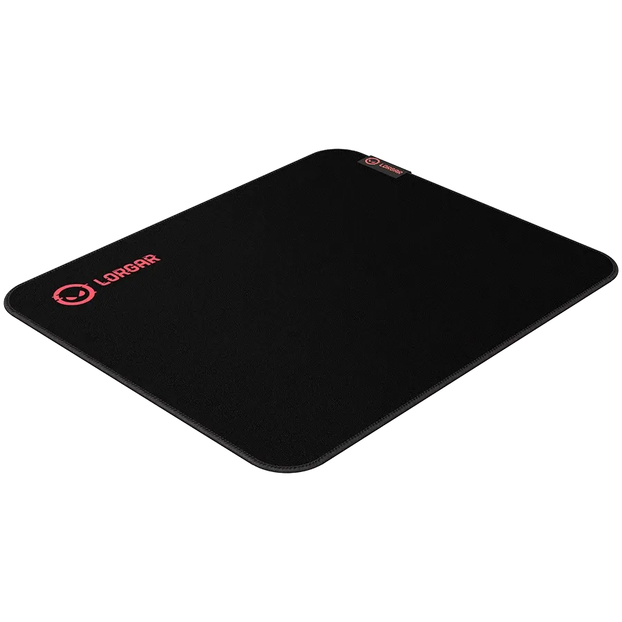 photo 3 - LORGAR Jacquard mousepad with red rubber, Чёрный