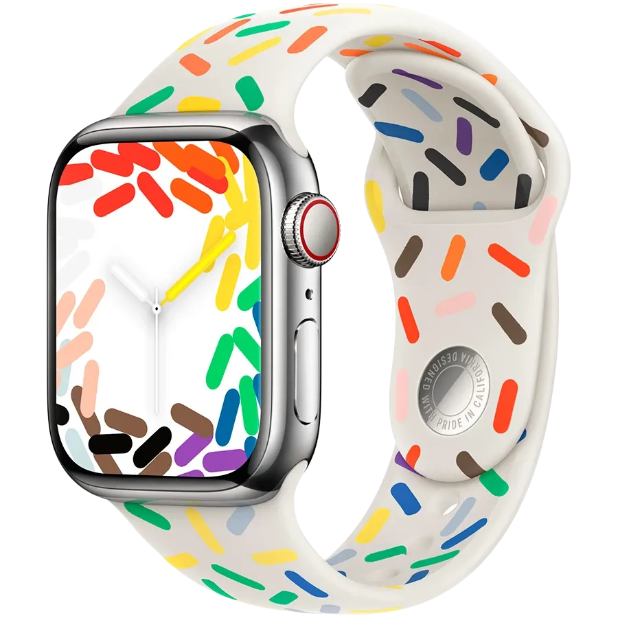 photo 2 - Apple Pride Edition Sport Band for Apple Watch 41 mm, Size S/M, Pride Edition