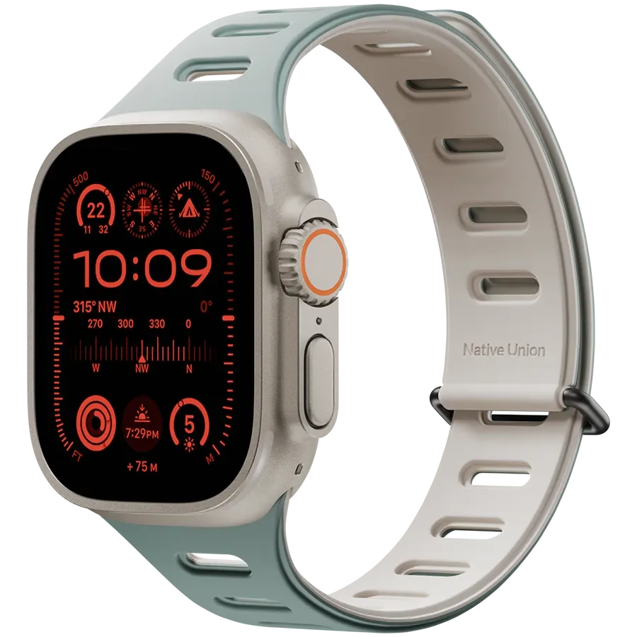 photo - NATIVE UNION Active Watch Band 42/44/45/49mm Band Extension Active Watch Band Green/Sandstone за Apple Watch 42 mmApple Watch 44 mmApple Watch 45 mmApple Watch 49 mm 42/44/45/49 mm