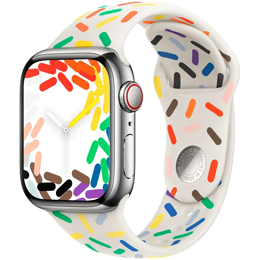 photo 2 - Apple Pride Edition Sport Band for Apple Watch 41 mm, Size M/L, Pride Edition