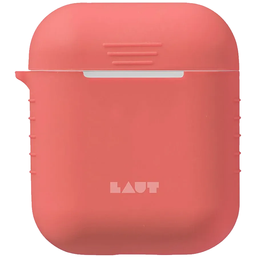 photo - Чохол LAUT Pod для AirPods  Кораловий для AirPods (Gen1/2)