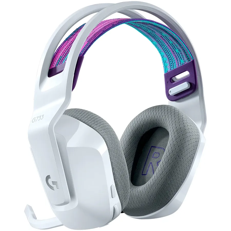 photo 2 - Наушники LOGITECH G733 Lightspeed Wireless RGB Gaming White (L981-000883)
