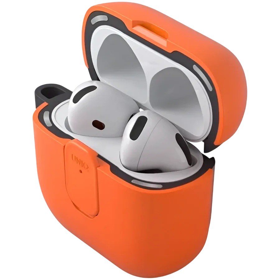 photo 3 - Qoruyucu örtük UNIQ CLYDE AirPods (Gen.4) üçün, Volt Orange