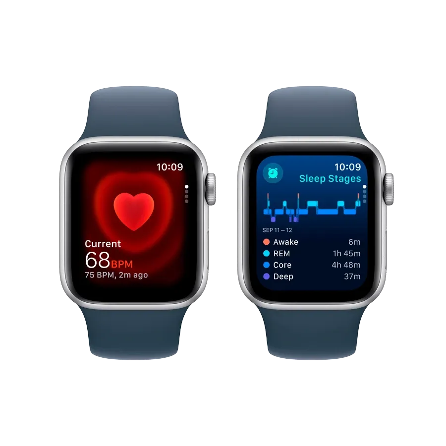 Apple Watch SE GPS Gen.2 (2023) Storm Blue Sport Band, M/L, 40mm, Silver – photo 5