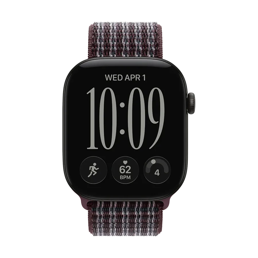 Apple 46mm Sport Loop Ремінець  for Apple Watch 44/45/46/49 mm, Size Універсальний розмір, Burgundy Plaid – photo 3
