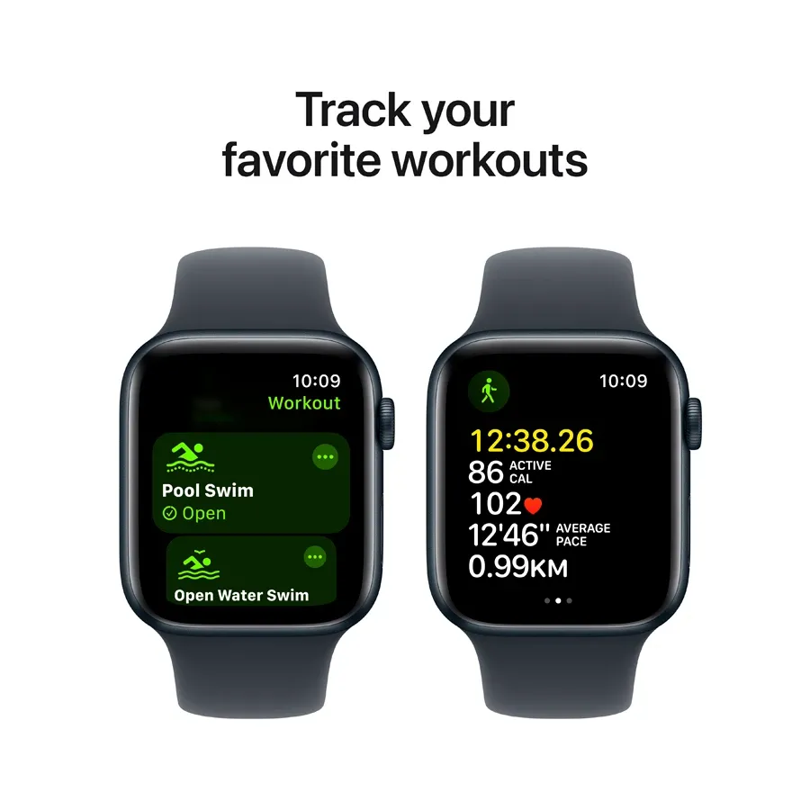 photo 6 - Apple Watch SE GPS Gen.2 (2024), Midnight Sport Band, S/M, 40mm, Midnight