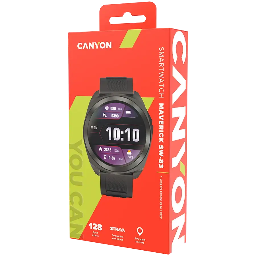 Смарт-часы CANYON Maveric SW-83 GPS Black (CNS-SW83BB) – photo 7