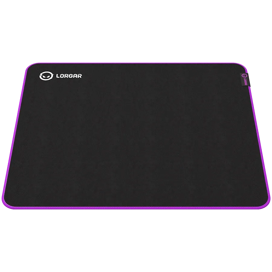 photo 4 - LORGAR Multispandex mousepad with purple rubber, Чёрный