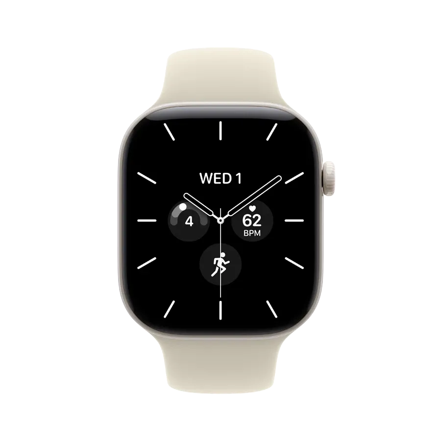 Apple Watch Series 12 GPS + Cellular,  Sand Sport Band, M/L, 42mm, Перлинно-білий – photo 2