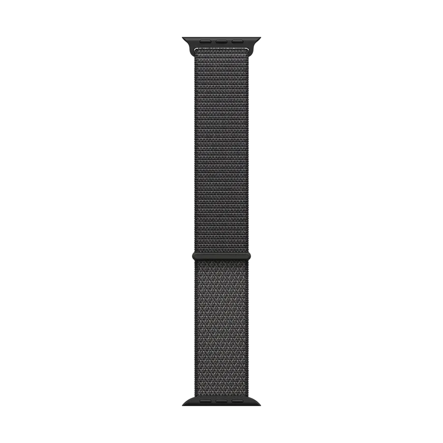 photo 2 - Apple Sport Loop Бау үшін Apple Watch 44/45/46/49 mm, Қара сұр