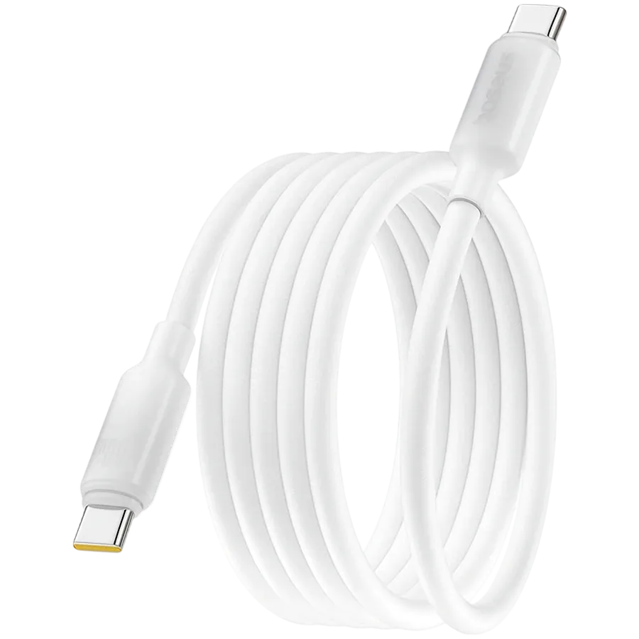 photo - BASEUS Кабель USB-C, Moon White, 1м