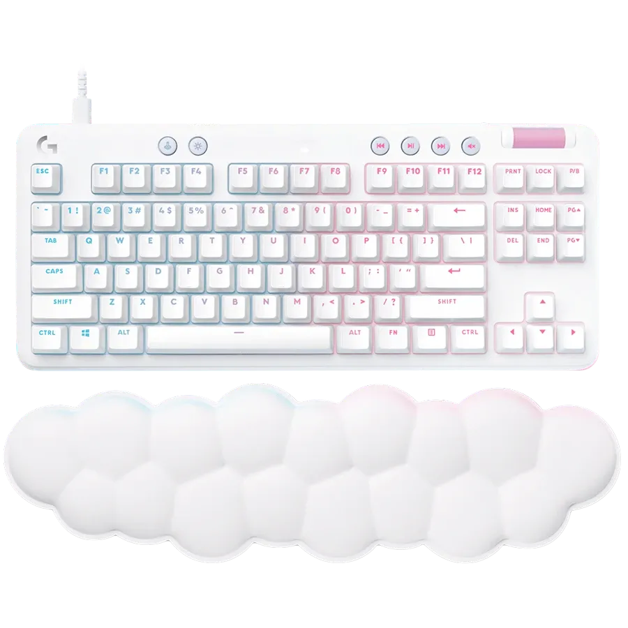 photo 2 - Клавиатура проводная LOGITECH G713 Aurora Gaming GX USB Off-White (L920-010422)
