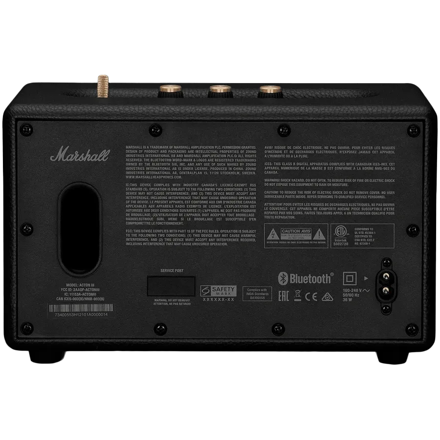 photo 3 - MARSHALL Acton III Bluetooth Портативная колонка, Чёрный
