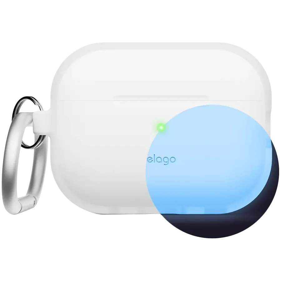 photo - Чохол ELAGO Silicone Hang Case для Airpods Pro 2nd Gen, Nightglow Blue
