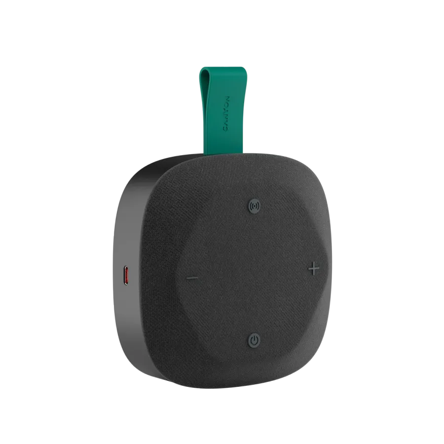 photo 2 - CANYON CNE-CBTSP10 Portable Speaker, Black/Green