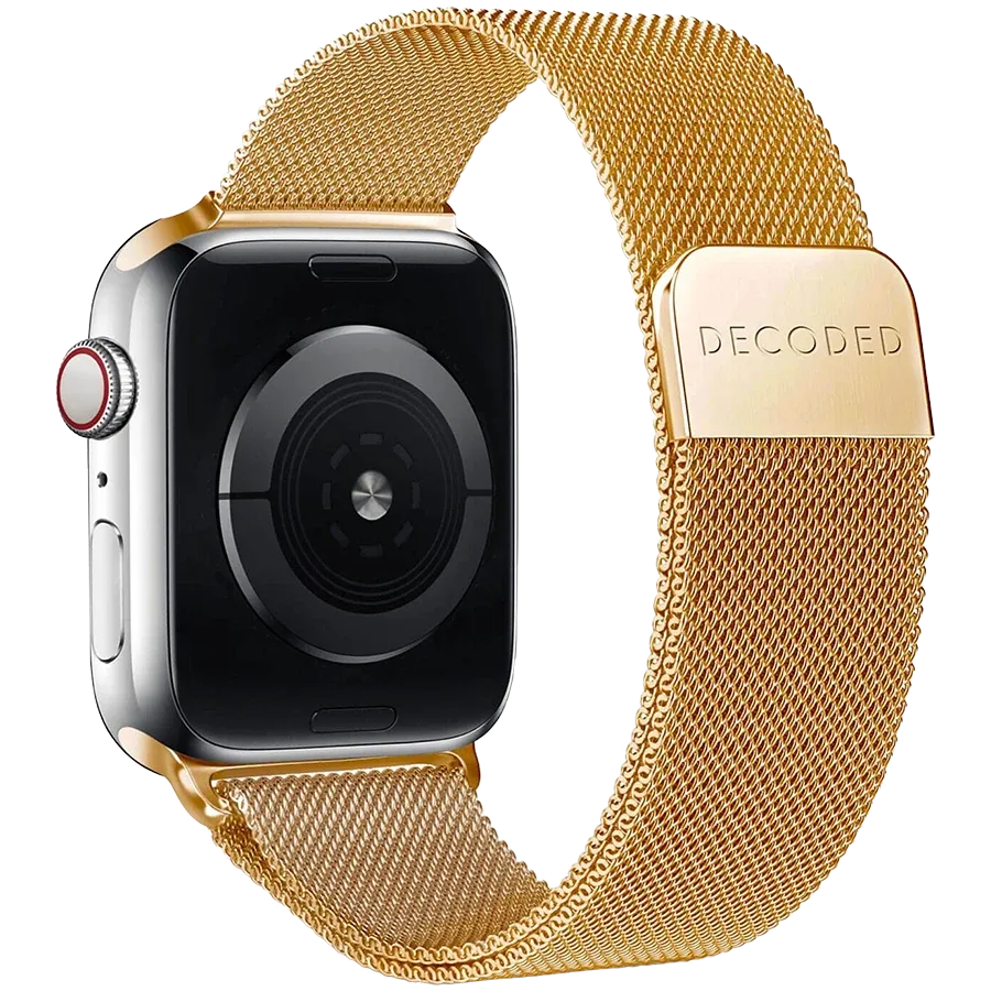 Band DECODED Milan Traction for Apple Watch, 45 mm, Gold – photo