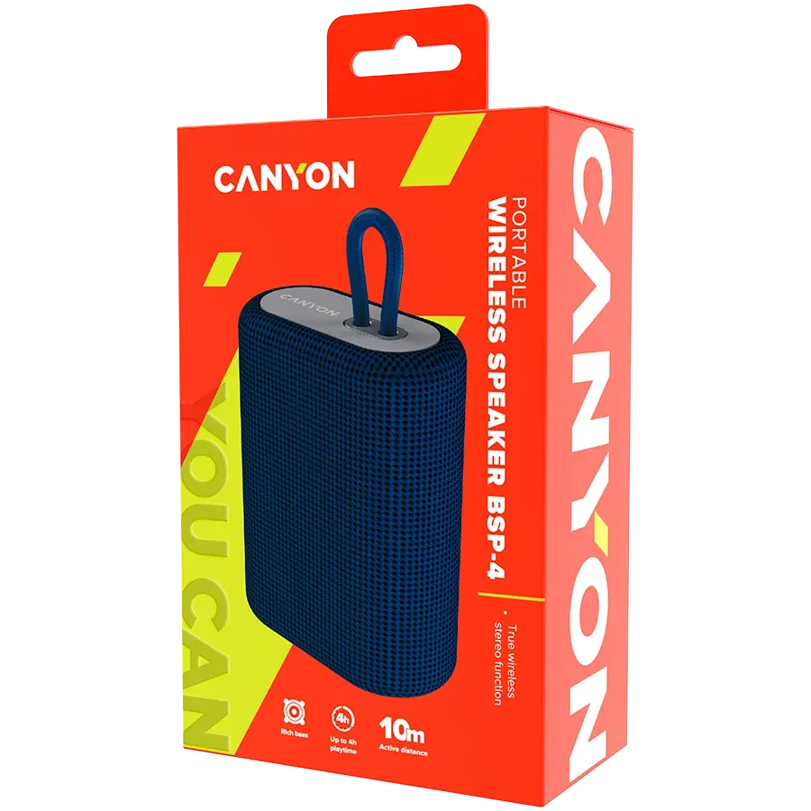 photo 4 - CANYON BSP-4 Портативна акустична система Синій