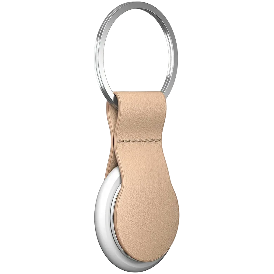 photo 2 - NOMAD Case Leather Loop Natural for AirTag
