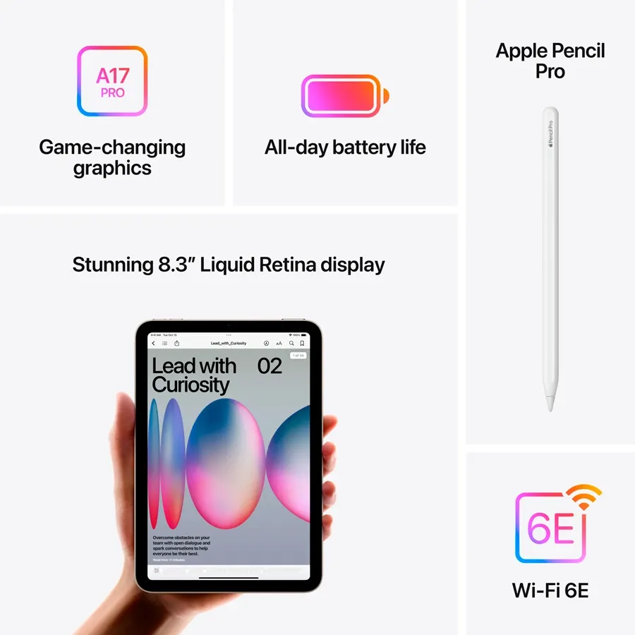 photo 6 - iPad mini (A17 Pro), 256 GB, Wi-Fi, Space Gray