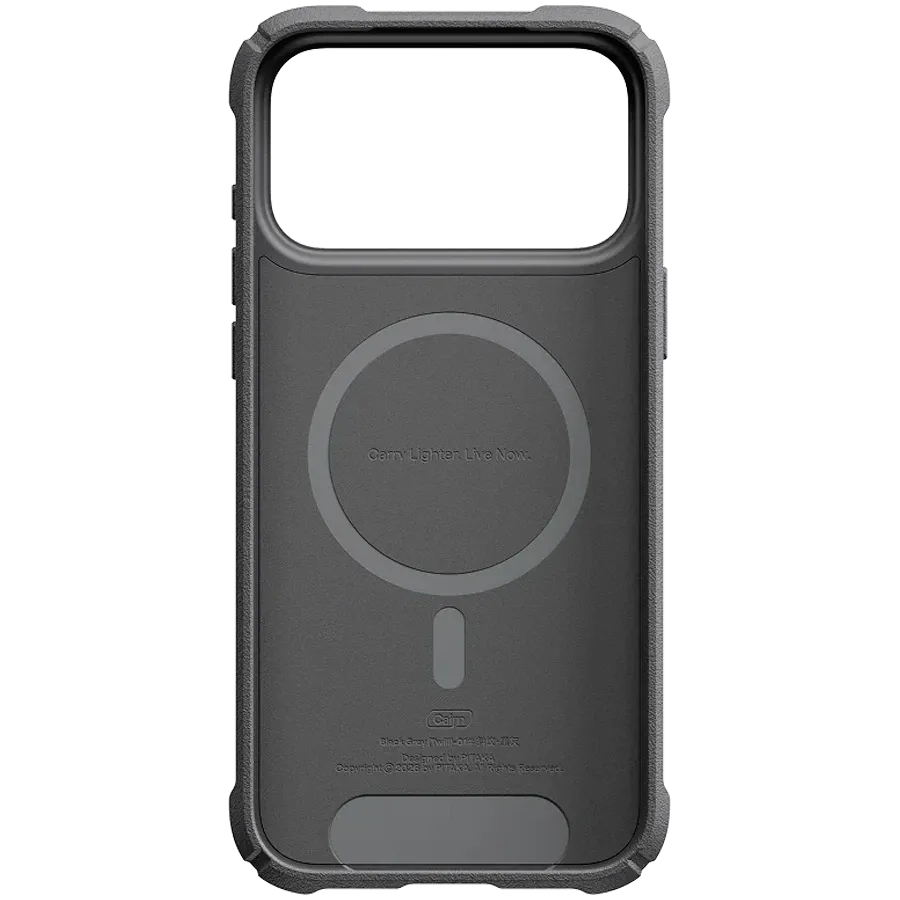 Husă PITAKA Cairn cu MagSafe pentru iPhone 18 Pro Max, Black/Gray – photo 2