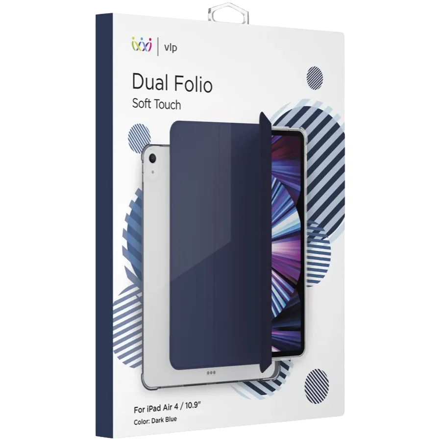 photo 3 - Case VLP Smart Dual Folio for iPad Air (Gen.4), Dark Blue