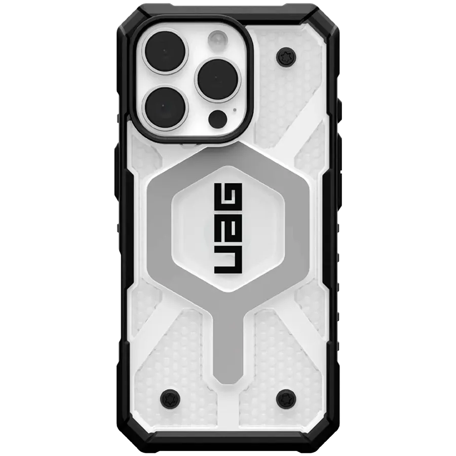 photo - Чехол UAG Pathfinder с MagSafe для iPhone 16 Pro, Лёд