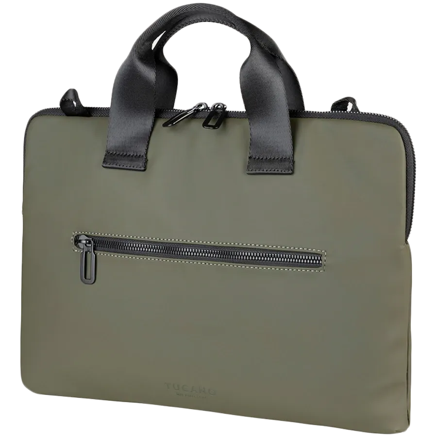 photo 3 - TUCANO Сумка GOMMO  Военный зеленая для ноутбуков до 14"/MacBook Pro 14