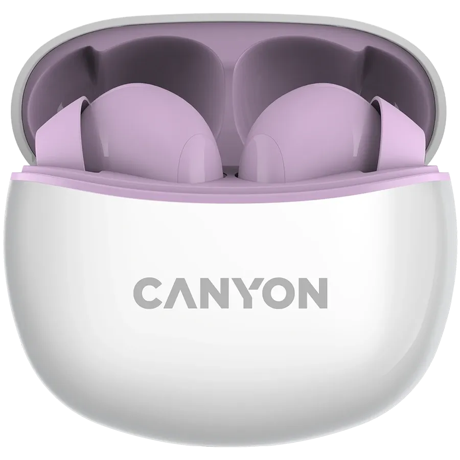 photo 1 - CANYON TWS-5 Беспроводные наушники, Фиолетовый
