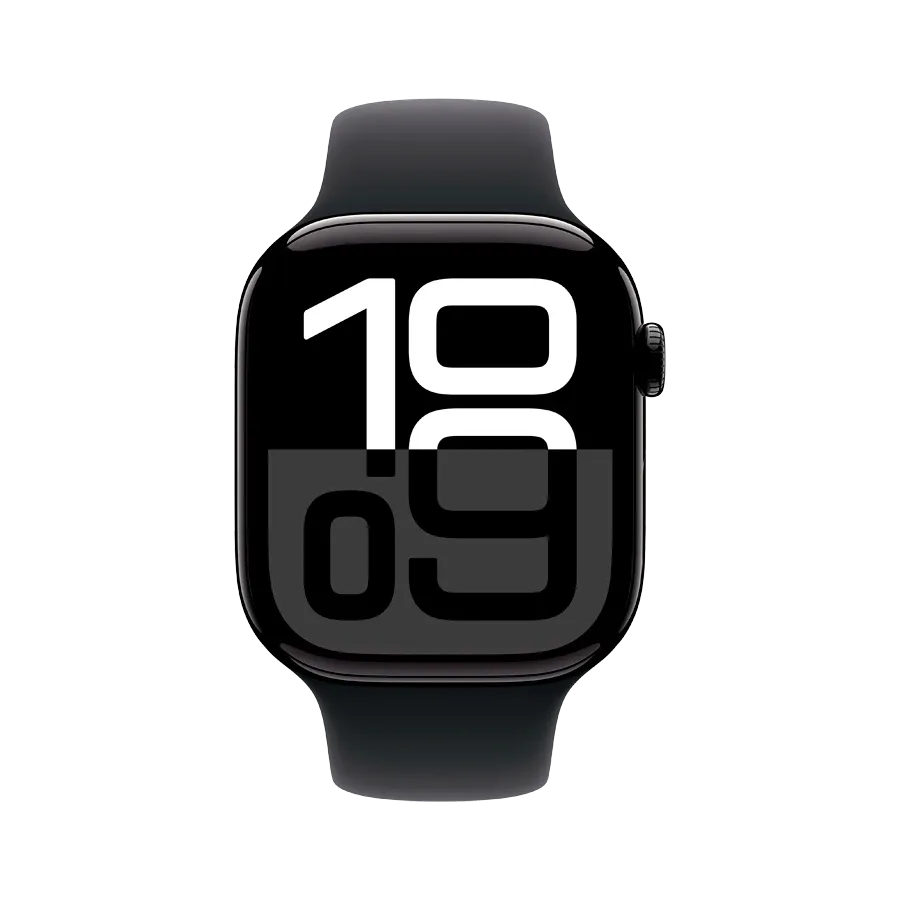 photo 2 - Apple Watch Series 10 GPS,  Қара спорттық белдік, S/M, 46мм, Jet Black