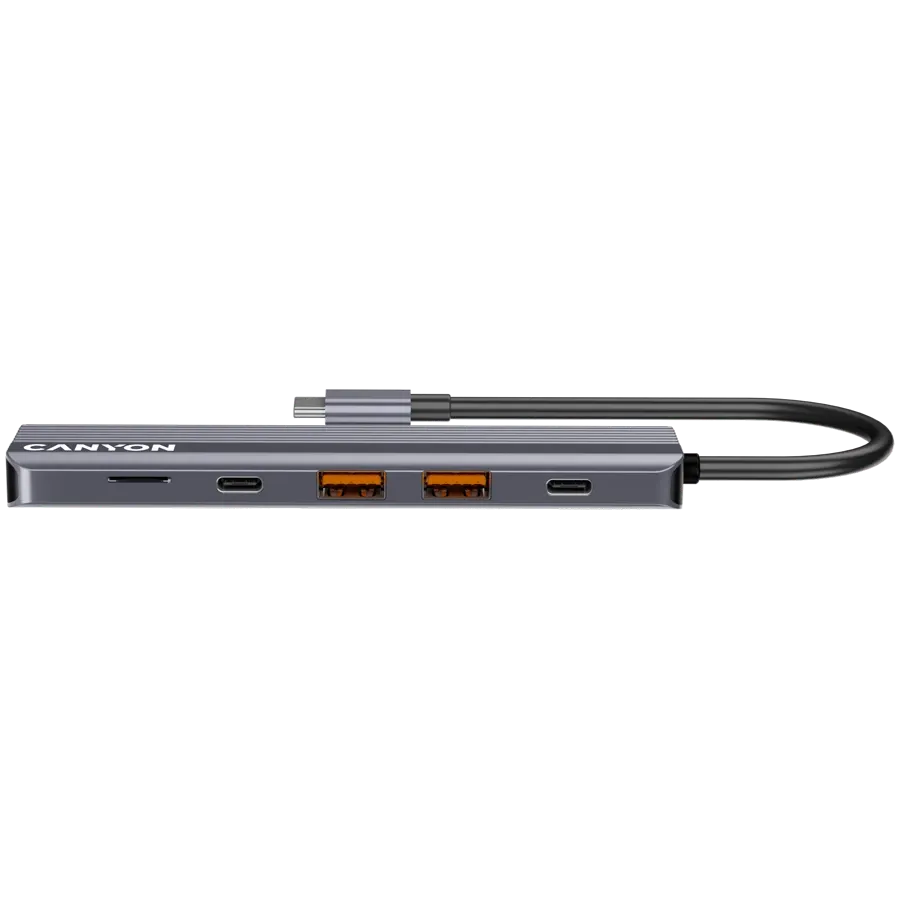 photo 4 - CANYON 6in1 USB C hub, Gray