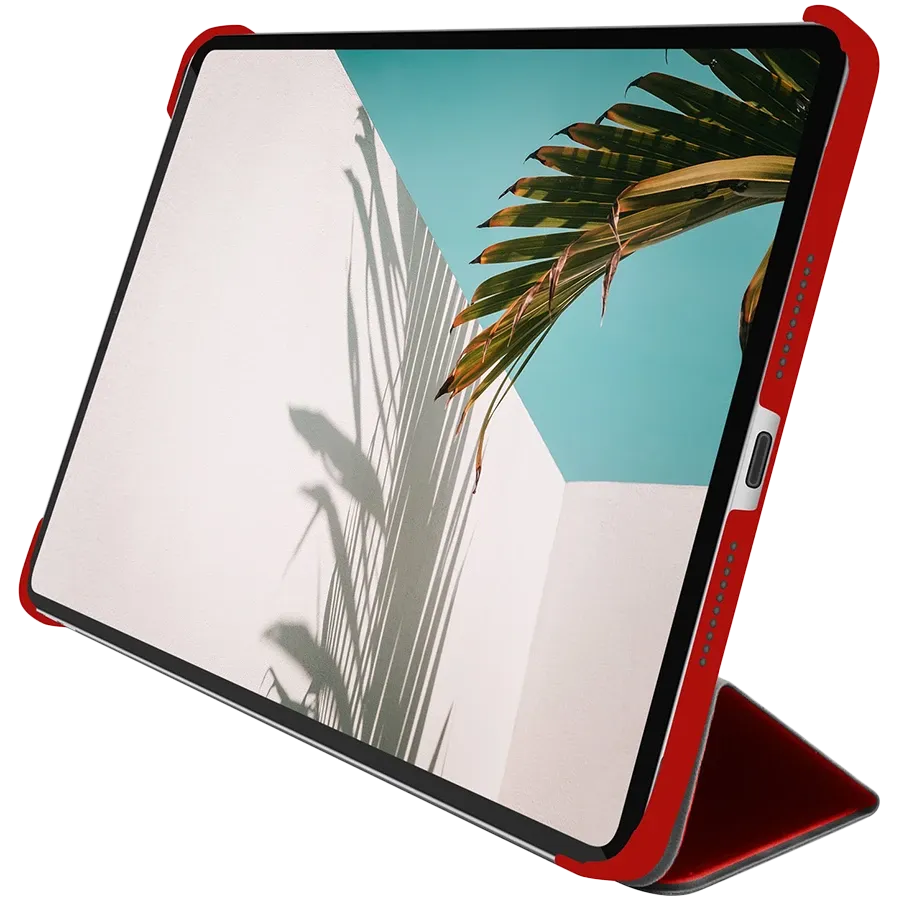 photo 2 - Обкладинка Smart Folio MACALLY Bookstand Червоний для iPad mini (6-го покоління)