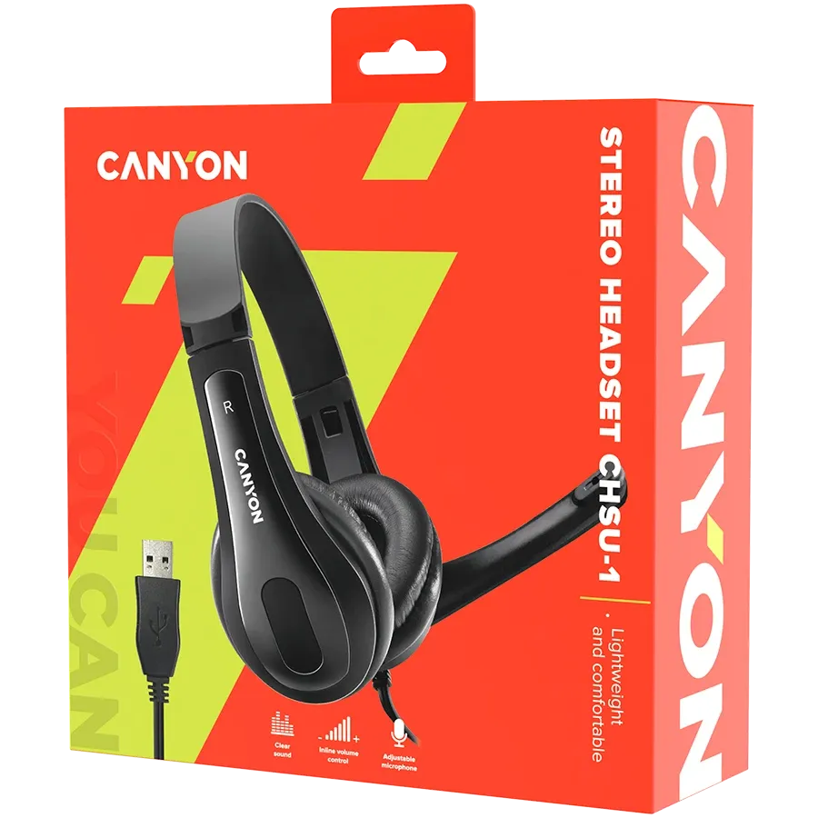 photo 5 - Headset CANYON CHSU-1, Black
