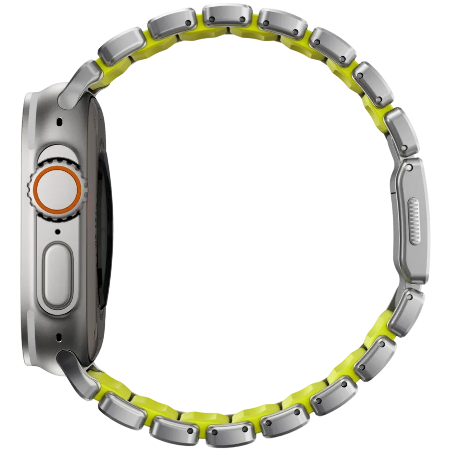 photo 2 - NOMAD Band Extension Stratos Band Natural Hardware/Volt за Apple Watch 44 mmApple Watch 45 mmApple Watch 46 mmApple Watch 49 mm 46/49 mm