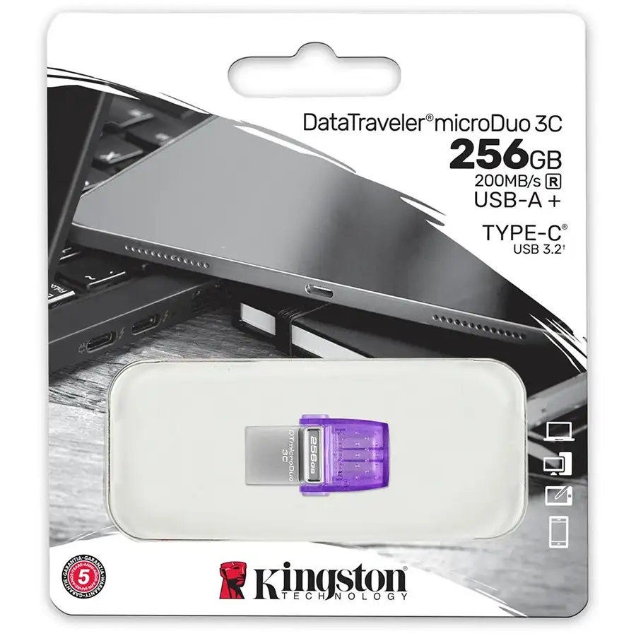 Память ( USB flash ) KINGSTON DataTraveler MicroDuo 3C 256 ГБ – photo 3