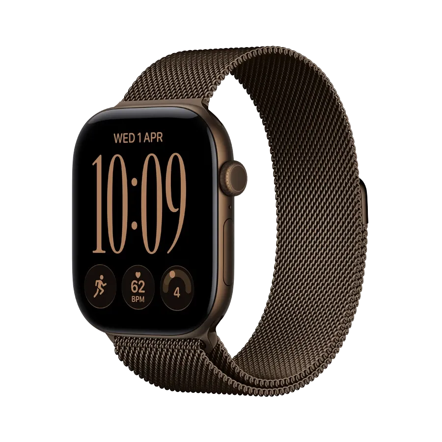Apple Watch Series 12 GPS + Cellular, Міланський сітчастий браслет, M/L, 46mm, Dark Bronze – photo 1