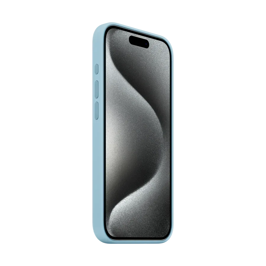 photo 2 - Silikon qoruyucu örtük Apple MagSafe ilə iPhone 15 Pro üçün, Mavi