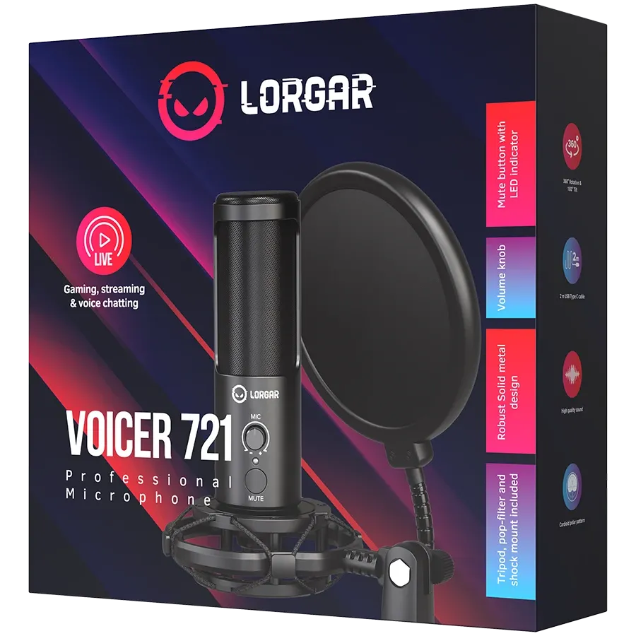 photo 10 - Мікрофон LORGAR Voicer 721 (LRG-CMT721)