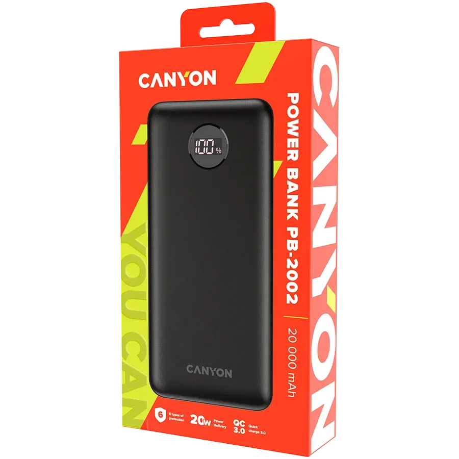 photo 4 - CANYON PB-2002 Power Bank, 20000 mAh, Lithium Polymer