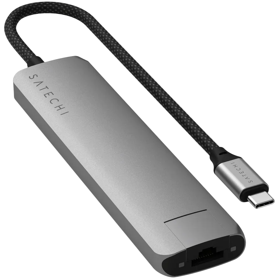 photo 2 - SATECHI Slim 7 Multiport Multiport Adapter Space Gray