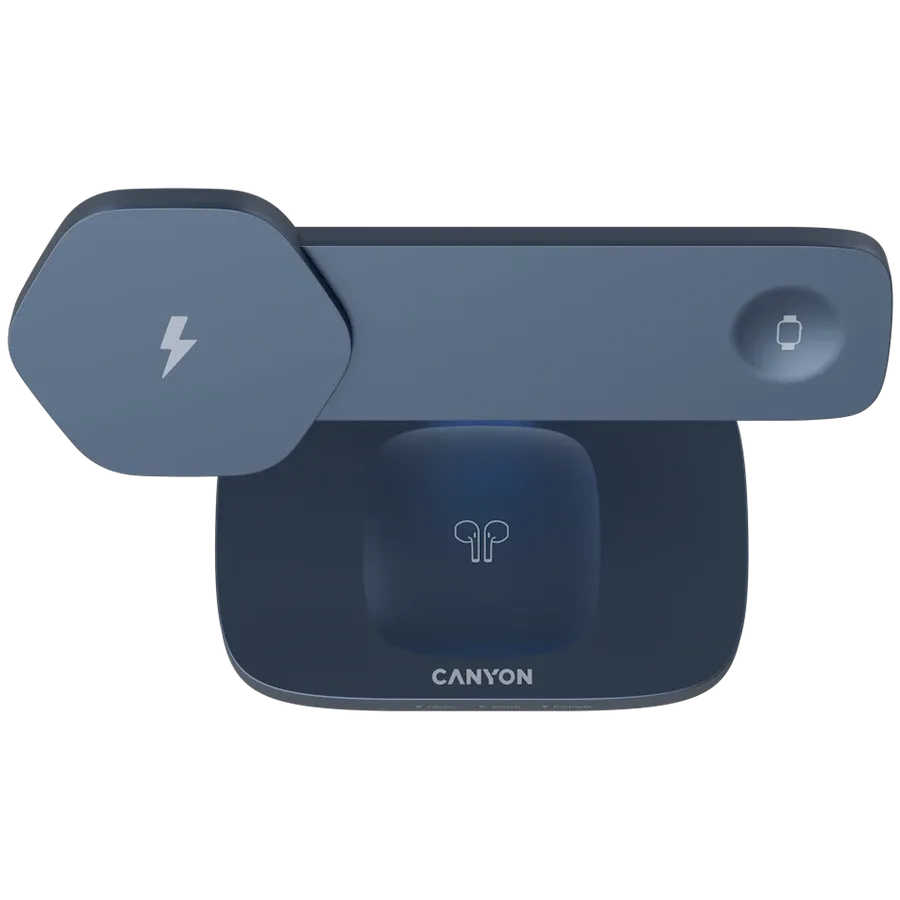 photo 3 - Wireless charger CANYON Hexagon 310, 15 W, Blue