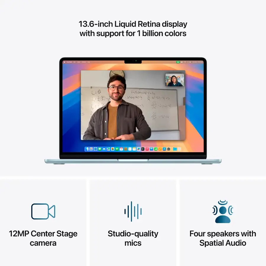 MacBook Air 13.6" M4 (10C CPU/8C GPU), 16 GB, 256 GB, Sky Blue – photo 5