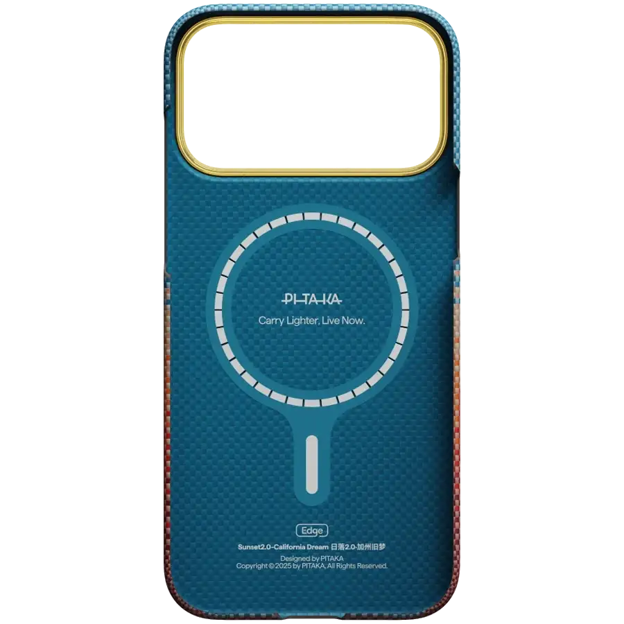 Husă PITAKA California Dream-01 cu MagSafe pentru iPhone 17 Pro, Sunset – photo 3