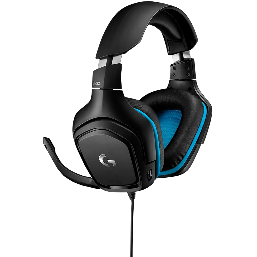 photo 4 - LOGITECH G432 Gaming Headset, Black